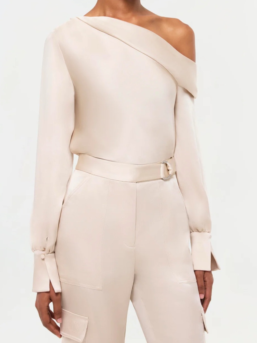 Jonathan Simkhai Lightweight Blouse in champagne Beige